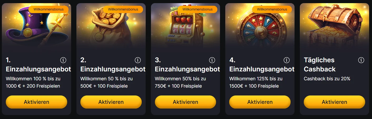 WinHero Casino Boni und Aktionen